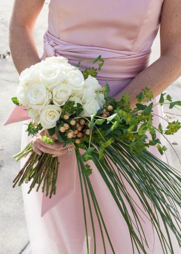 white-waterfall-bouquet, Appleton WI Wedding Florist, Memorial Florists